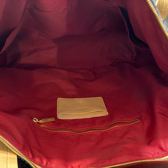 Hammitt Addie Large Pebble Leather Cabana Stripe Tote Bag - Picture 8 of 9